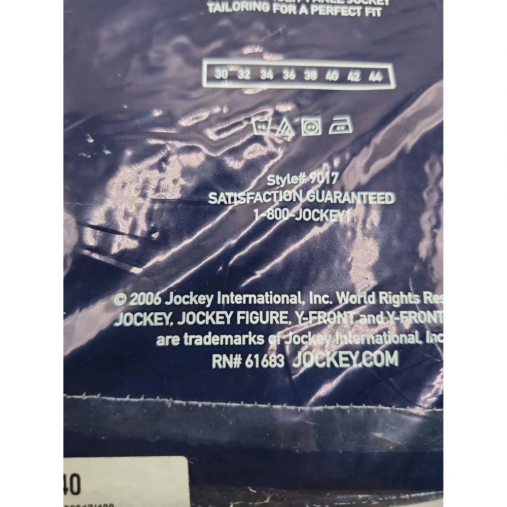 Jockey Briefs Classic Men's Size 40 Full Rise Y-Front Fly (6) Pairs 2006 Vtg